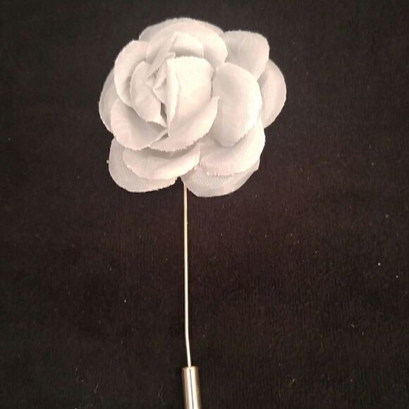 MEN'S POCKET SQUARE AND LAPEL PIN FLOWER - Picture 4 of 4